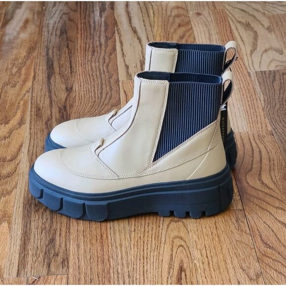 Sorel Caribou X Chelsea Waterproof Platform Leather WP Boots Womens Sz 10 (B,M) - Picture 12 of 16